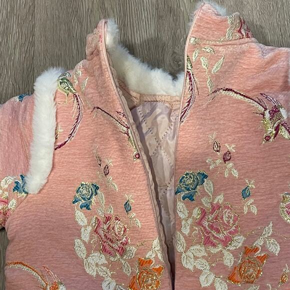 Baby Girls Chinese Dress Coat L Costume New Year Festive Traditional Outerwear - Picture 10 of 10